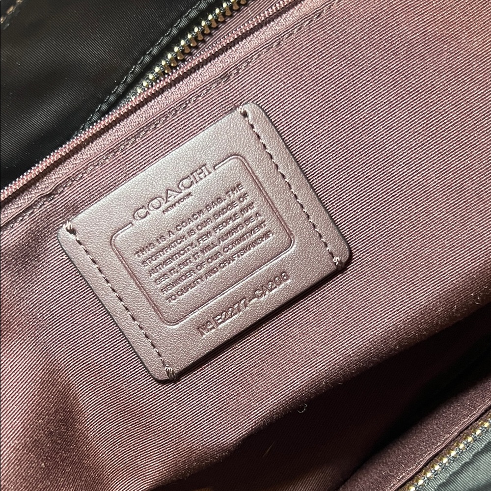 Coach Black and Brown Nylon Shoulder Bag - Picture 7 of 7
